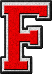Letter - F (red)