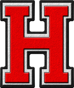Letter - H (red)