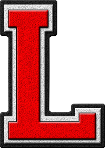 Letter- L (red)