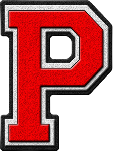 Letter - P (red)