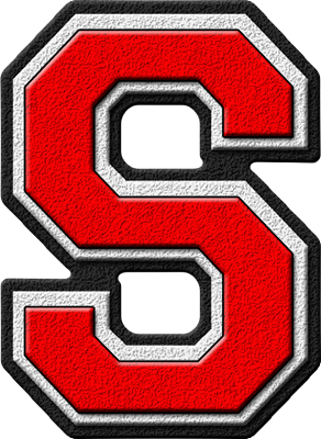 Letter - S (red)