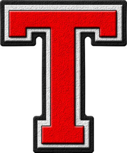 Letter - T (red)